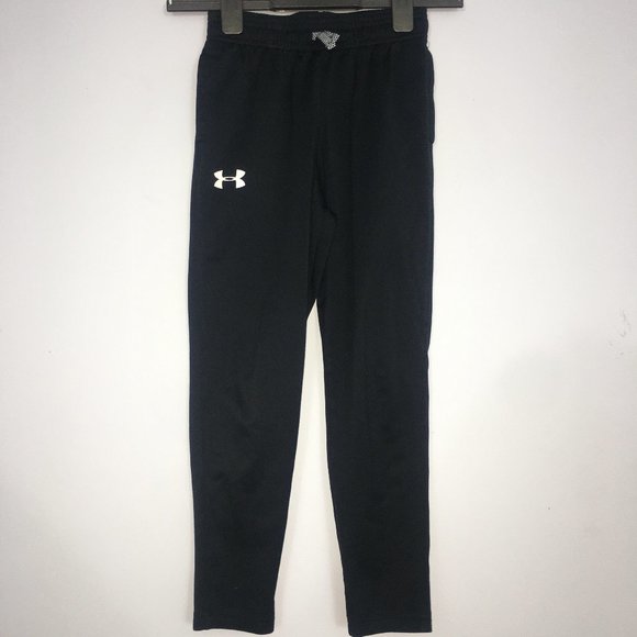 Under Armour Other - Under Armour Youth S Sweatpants Black White Fitted Elastic Waist Drawstring